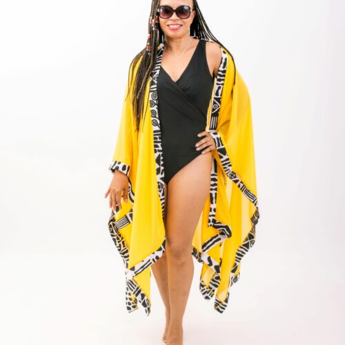 Brighten up any occasion with our stunning Sunflower kimono. This kimono is among our hot favourites, guaranteed to make you feel good and stand out!