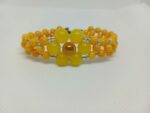 Yellow flower bracelet