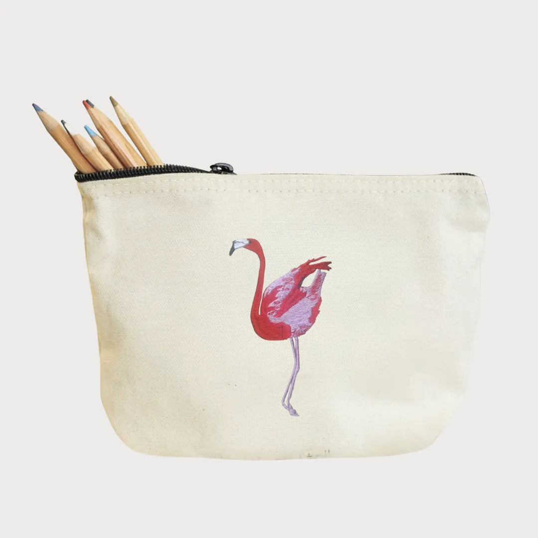 Make Up Pouch - Flamingo • AYA Africa