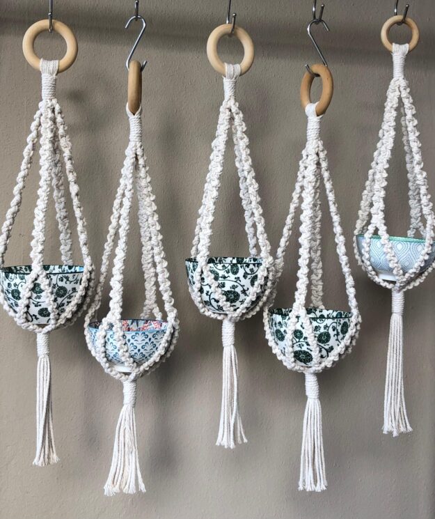 Macramé Single Plant Hanger - 60cm